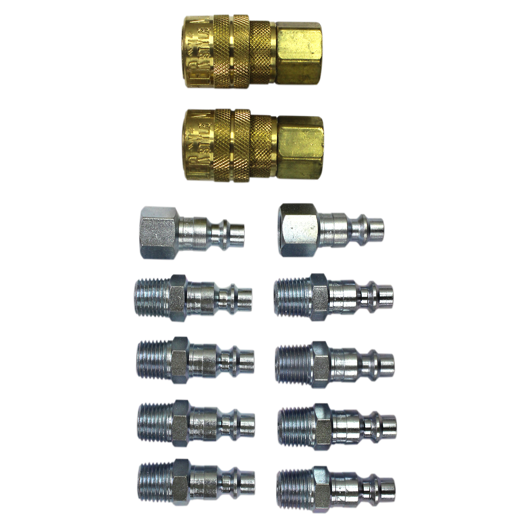 Milton, 12 Piece M-Style Coupler Kit, Coupler Size 1/4 in, Model# s-210